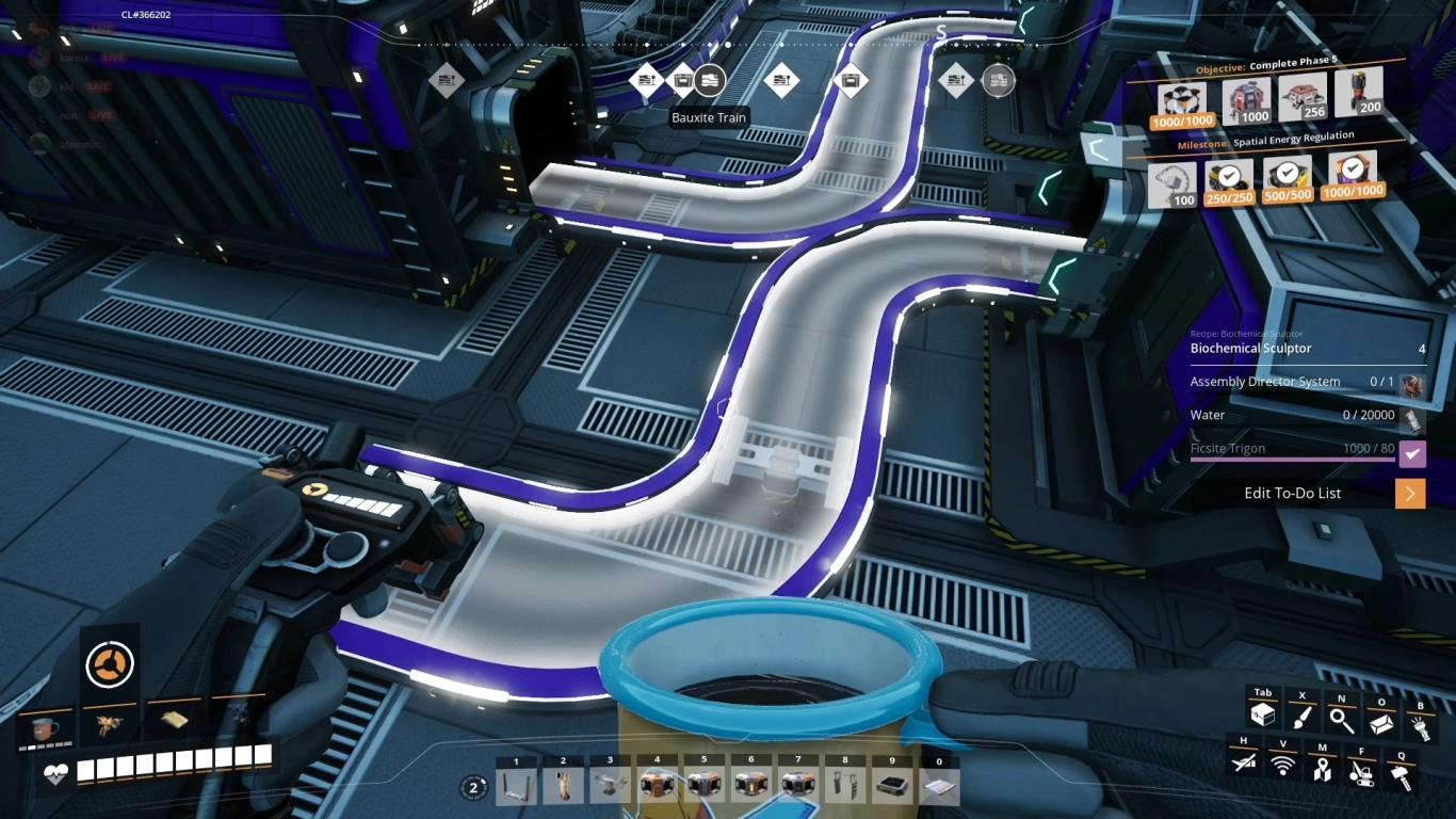 Transportbanden Mk. 6 in Satisfactory met 1200 items per minuut en Ficsonium