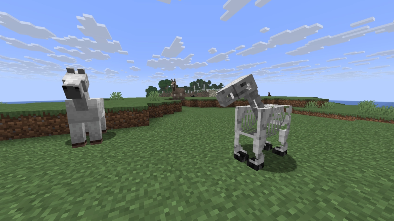 Cheval squelette rare dans Minecraft
