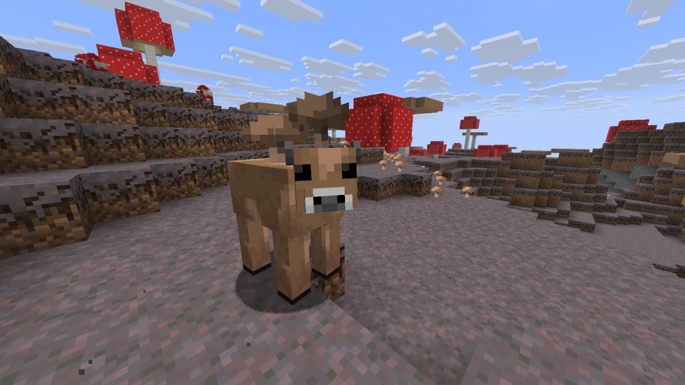 Vache Mooshroom brune dans Minecraft