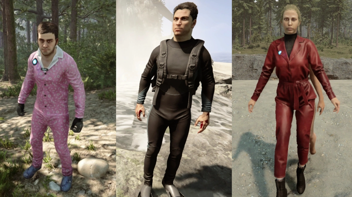 Alle Outfits in Sons of the Forest: Fundorte und wer sie tragen kann – Spieler, Kelvin und Virginia