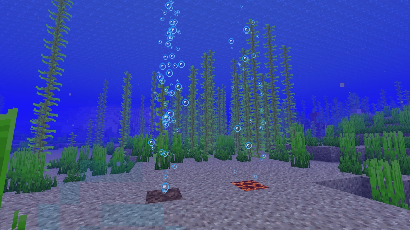 Water Columns as Elevators in Minecraft