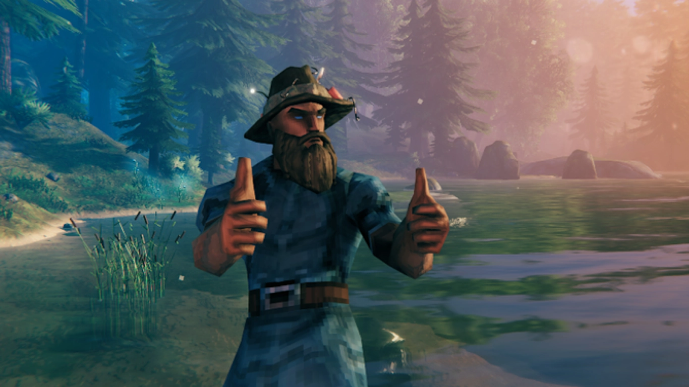 Valheim Fischerhut herstellen durch Kombinieren aller Fische für Angeln und Schwimmen Bonus