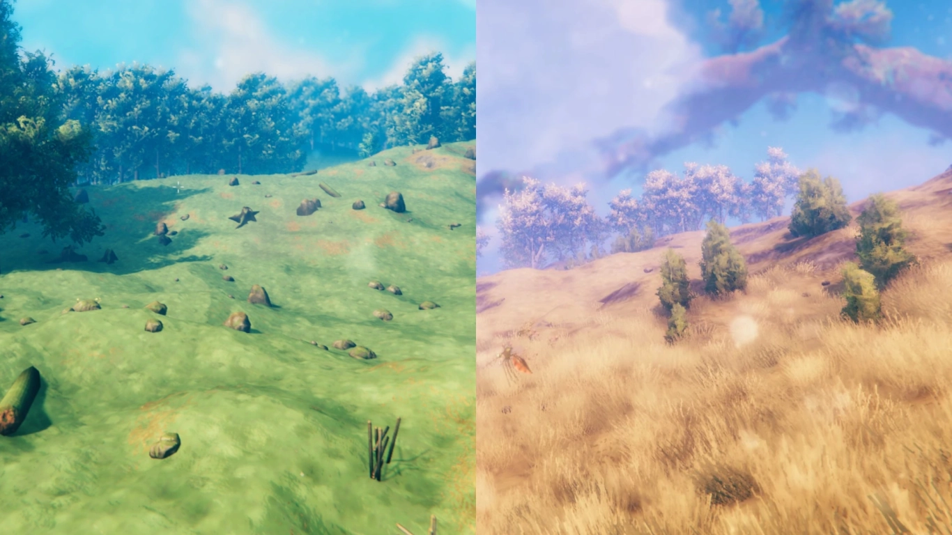 Valheim Basis Standortwahl in Meadows und Ebenen