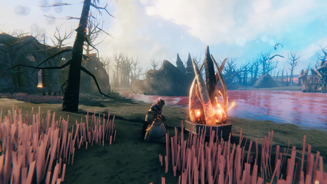 Valheim Ashlands mit Boss Fader und wichtigem Drop für den Fortschritt
