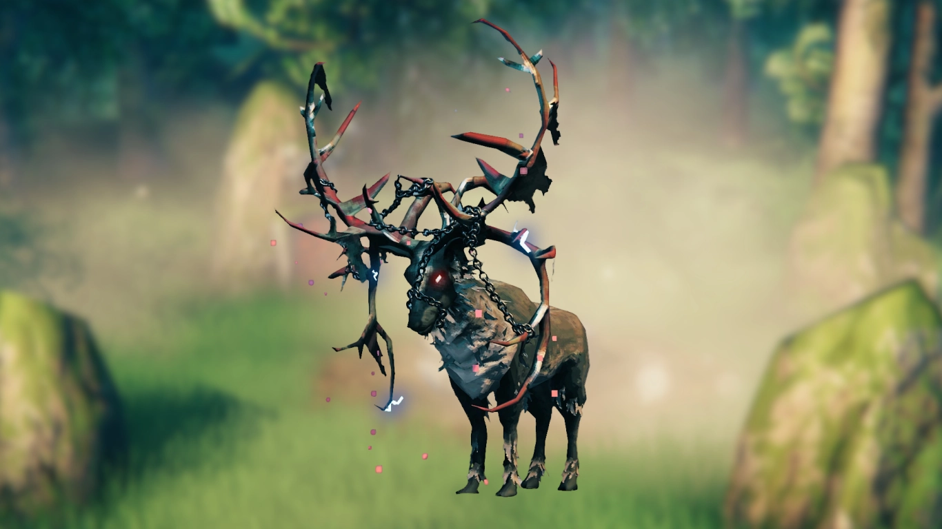 Valheim Boss Eikthyr Kampf am Ritualaltar