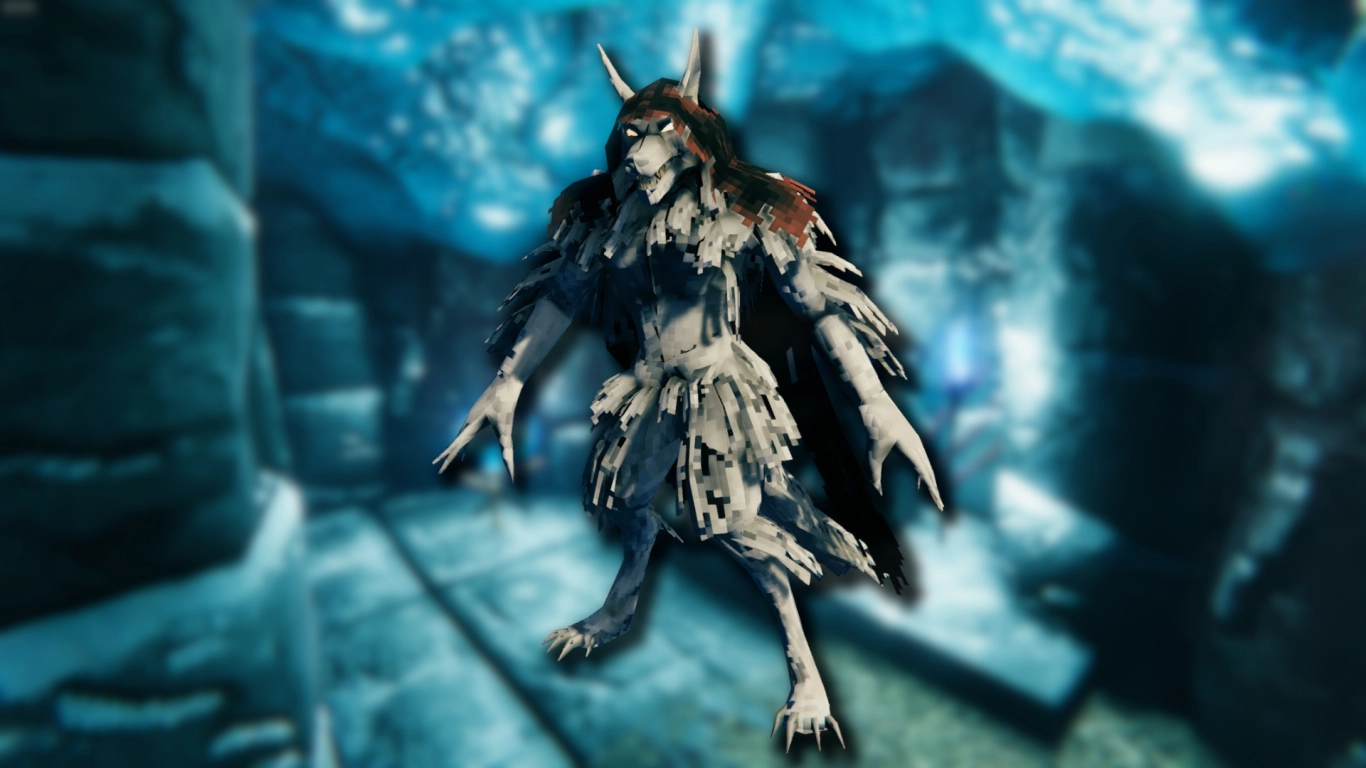 Geirrhafa Werwolf in der heulenden Kaverne im Gebirge in Valheim