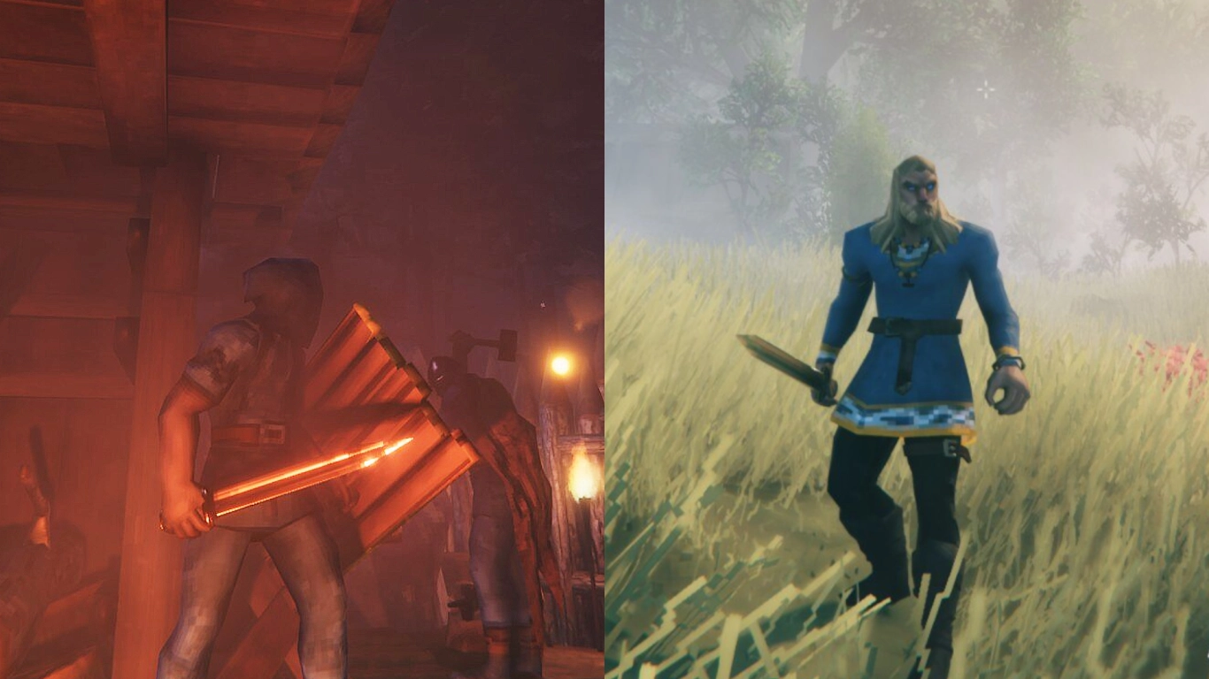 Valheim Bronzeschwert und Eisenschwert im Early Game: Crafting und Ressourcen