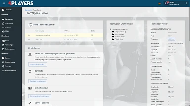 4Netplayers Webinterface